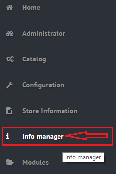 Info Manager